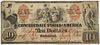 1861 $10 Confederate Note T-22