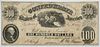 1861 $100 Confederate Note T-7