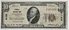 1929 $10 Tazewell National Bank, Virginia 
