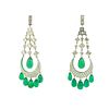 26.50ct Emerald & 5.50ct Earrings