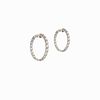 12.00ct Diamond Hoop Earrings