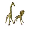 Pair of Glass Giraffe Figures