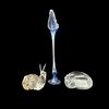 Art Glass Snail,Cat And Vase