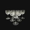(7) Seven Baccarat Wine Glasses