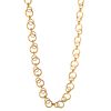 A Heavy Circle Link Chain in 14K Yellow Gold