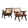 PIERRE JEANNERET Pair of lounge chairs, Chandigarh