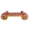 Neoclassical Style Giltwood Upholstered Bench
