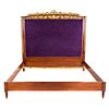 Louis XVI Style Mahogany Bed by Angelo Cappellini
