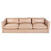 Knoll Contemporary Leather Sofa