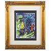 Marc Chagall. "Profile and Red Child," lithograph