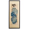 Keisai Eisen. Standing Geisha, woodblock print