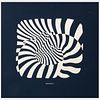 After Victor Vasarely (1906-1997): Blue Zebra; and White Zebra