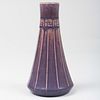 Rookwood Pottery Purple Glazed Faceted Bud Vase