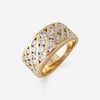 An eighteen karat gold and diamond ring,