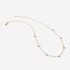 A two-tone eighteen karat gold and diamond necklace,