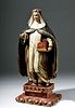 18th C. Spanish Colonial Santo Rose of Lima 26"H
