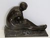 Susse Freres Foundro Bronzre Sculpture Of A Nude.