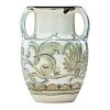 W. HENTSCHEL; ROOKWOOD Ivory Jewel Porcelain vase