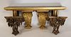 Lot Of Assorted Carved, Gilt & Paint Decorated