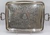 SILVER. Signed Austrian .812 Loth Silver Tray.