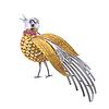 18k Gold Ruby Diamond Peacock Bird Brooch 