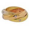 Cartier Trinity 18k Tri Color Gold Diamond Band Ring Size 48