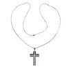 14k Gold Diamond Cross Pendant Necklace 