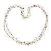 Marco Bicego Paradise 18k Gold Gemstone Long Necklace 