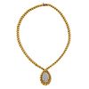 Van Cleef & Arpels France 18k Gold Diamond Pendant Necklace 