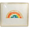 Jim Dine (American B. 1935) "Rainbow" Colored Lithograph