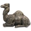 Silver over Bronze Camel Sculpture