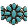 Navajo Sterling Turquoise Cabochons Bracelet