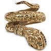 Israeli 14k Gold Snake Ring