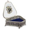 Sterling Silver and Glass Vanity Box