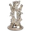 Marcello Giorgio Silver Plated Figural Vase Stand