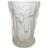 Art Deco Frosted Glass Forest Vase