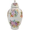 Italian Floral Painted Porcelain Urn