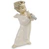 Lladro Porcelain "Cherub Playing Flute" Figurine