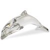 Baccarat Jumping Dolphin Clear Crystal Figurine