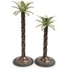 (2 Pc) Palm Tree Candle Holders