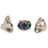 (3 Pc) Sterling Silver Ring Set