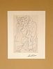 From LYSISTRATA, PABLO PICASSO LITHOGRAPH PRINT, 1962