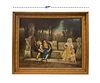 19th C. French Oil on Canvas Painting By E. Ferrary
