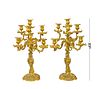 A Pair of Large Barbedienne Gilt Bronze Candelabras