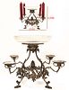 19th C. English Silver Candelabra Centerpiece, Signed