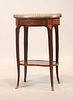 Louis XV Marble Top Marquetry Inlaid Stand