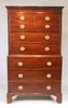 George III Style Mahogany Chest on Chest