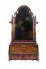 Chinoiserie Decorated Lacquer Shaving Mirror 