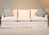 Contemporary White Slipcovered Sofa