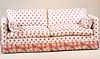 Contemporary Pink Floral Upholstered Sofa